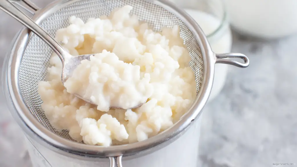 filtering kefir milk